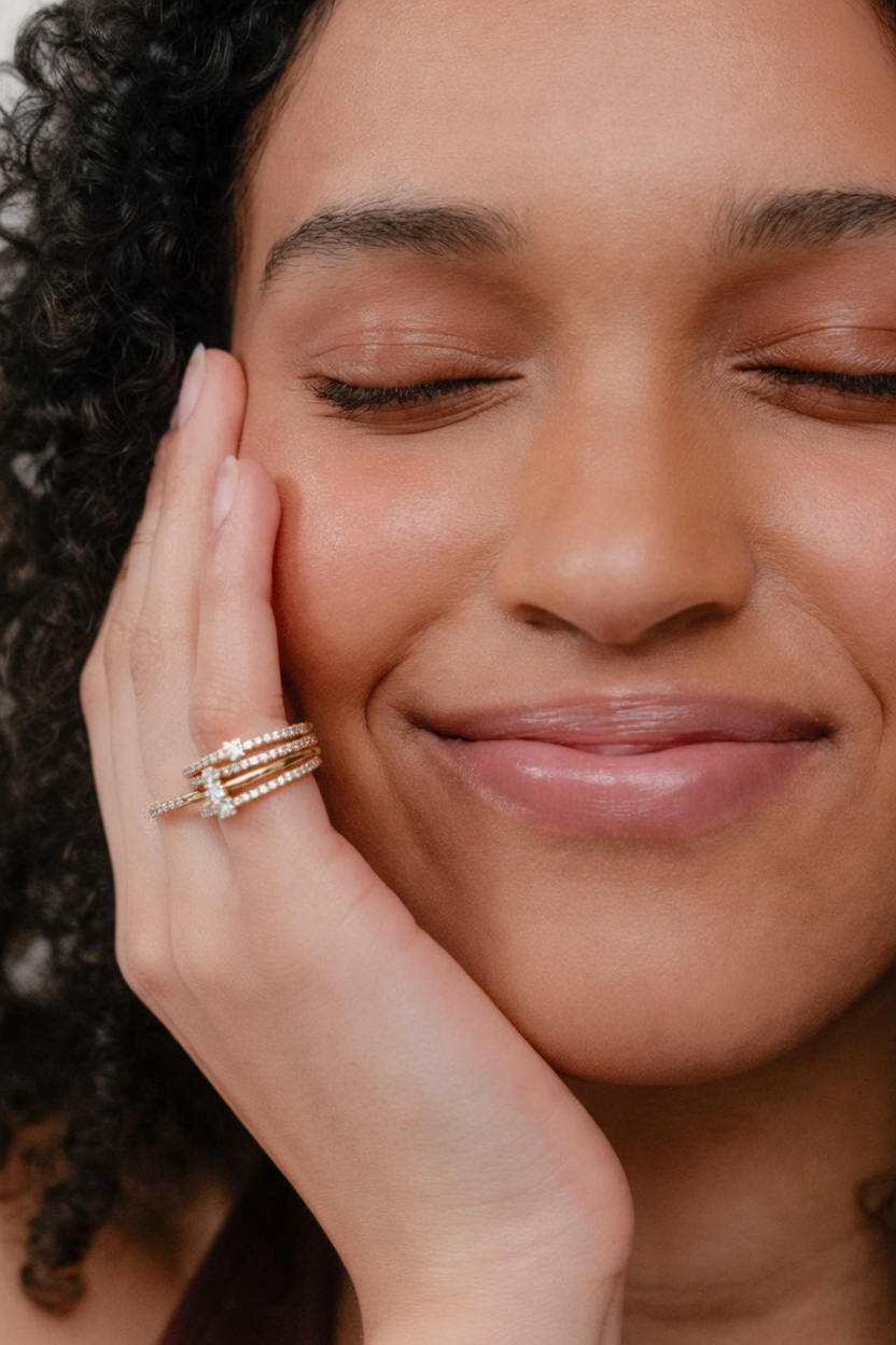 Aura Stacked Diamond Rings