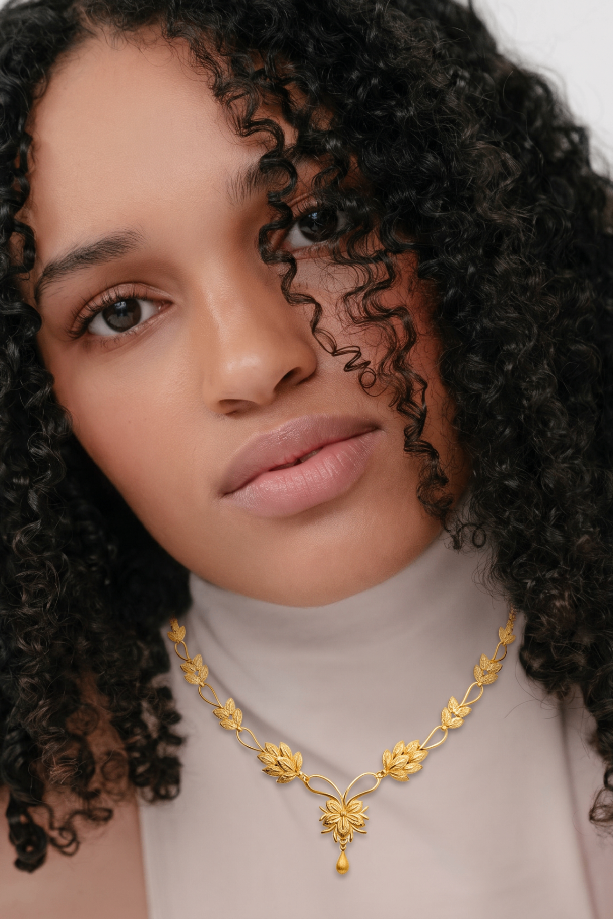 Laurel Filigree Statement Necklace